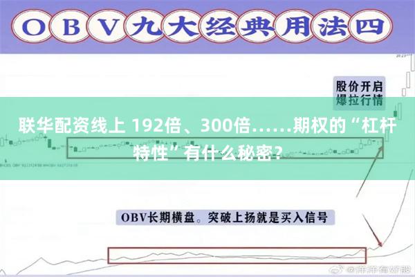 联华配资线上 192倍、300倍……期权的“杠杆特性”有什么秘密？
