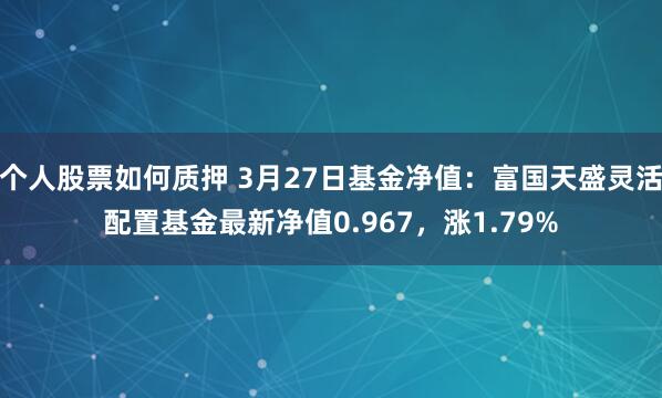 个人股票如何质押 3月27日基金净值：富国天盛灵活配置基金最新净值0.967，涨1.79%