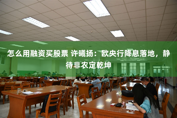 怎么用融资买股票 许曦扬：欧央行降息落地，静待非农定乾坤