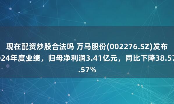 现在配资炒股合法吗 万马股份(002276.SZ)发布2024年度业绩，归母净利润3.41亿元，同比下降38.57%