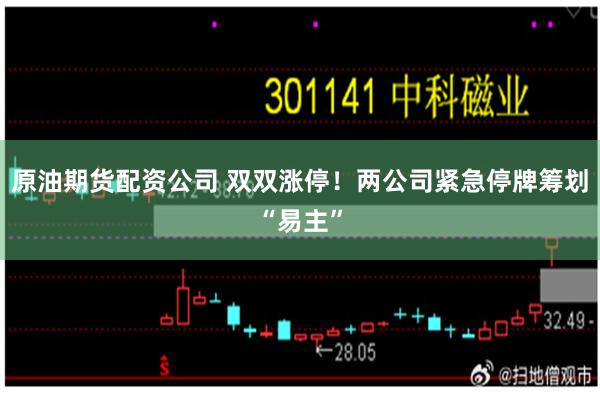 原油期货配资公司 双双涨停！两公司紧急停牌筹划“易主”